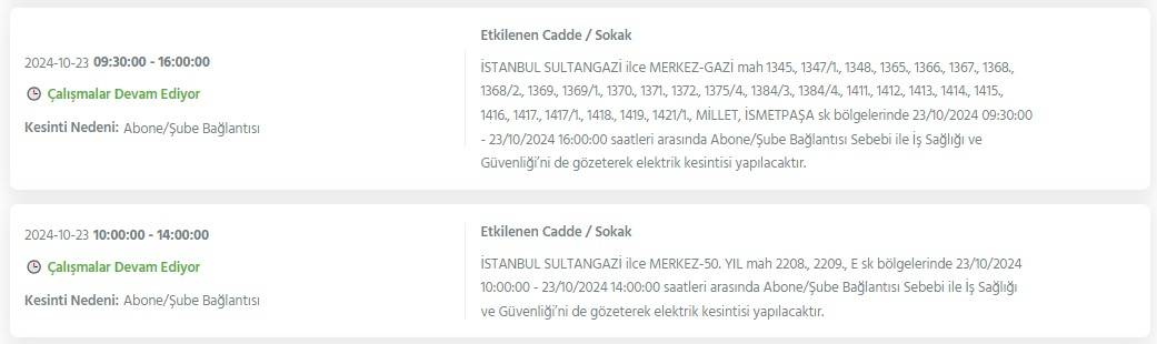 İstanbul'un 21 ilçesinde 8 saati bulacak elektrik kesintisi! Bu gece yarısından itibaren başlıyor 33